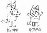 Printable Bluey And Bingo Colouring Pages sketch template
