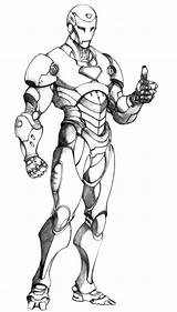 Iron Man For Coloring Pages sketch template