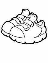 Simple Shoes Coloring Pages sketch template
