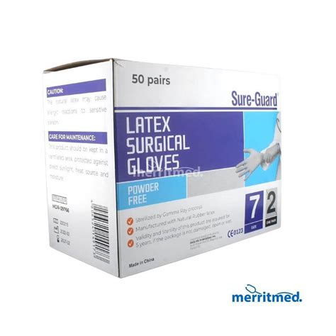 Sure-Guard+ Latex Surgical Gloves (Sterile, 7.0) | Merritmed PH