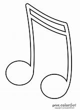 Music Note Coloring Pages Free Printable sketch template