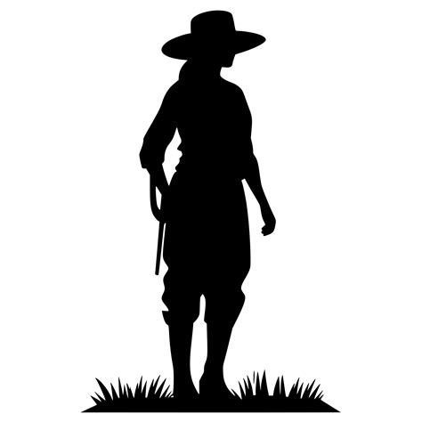 Instant Download Farmer in Field SVG | Cricut, Silhouette, Laser