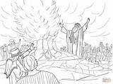 Elijah Coloring In The Cave Pages sketch template