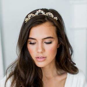 LIA Crystal Pearl Tiara Bridal Comb, Glamorous Delicate Art Deco Wedding Crown, Glam Vintage ...