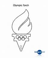 Olympic Torch Coloring Pages sketch template