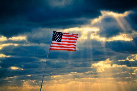 Memorial Day 2012 American Flag With Clouds and Sun Rays | Flickr