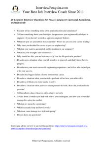 20 Tough Process Engineer Interview Questions - Ready to Answer?