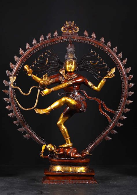 Large Brass Nataraja Statue Brass 73" (#61bs67a): Hindu Gods & Buddha ...