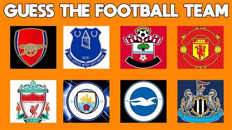 ⚽ Guess the English Premier League Football Team by the Logo | English ...