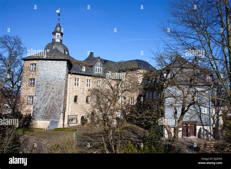 Castle buildings of the Oberes Schloss or Upper Castle, Siegen, North ...