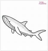 Realistic Whale Shark Coloring Page Free Printable sketch template