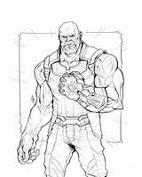Thanos coloring pages Free Printable sketch template