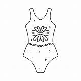 Woman swimsuit In Hand Drawn Doodle Style Vector Illustration Isolated  sketch template