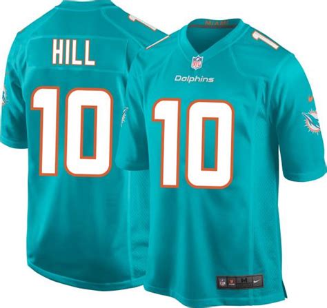 Nike Men's Miami Dolphins Tyreek Hill #10 Aqua Game Jersey | DICK'S ...