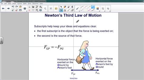 Newtons Third Law Equation