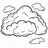 Clouds Color Sheets Free  Printable sketch template