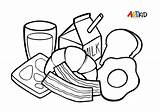 Breakfast Food Coloring Pages sketch template