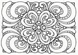 Pattern Coloring Pages sketch template