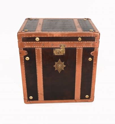Steamer Trunk Luggage Case Travel Box Table