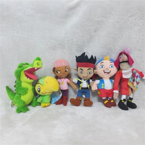 6pcs/lot Jake and the Neverland Pirates Plush Toys Izzy, cubby, jake ...