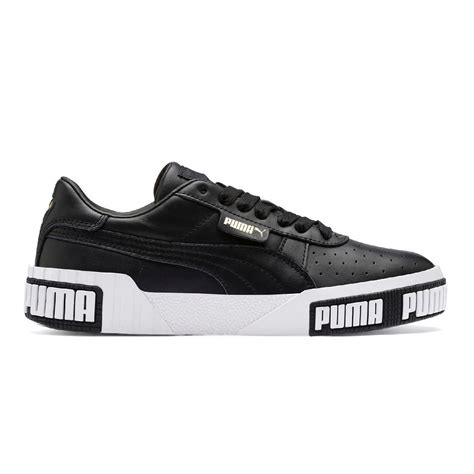 PUMA Women's Cali Bold Puma Black/Metallic Gold Sneakers 37081103 - WOOKI.COM