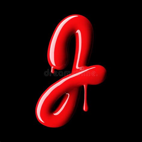 Glossy Red Letter J Uppercase. 3D Rendering Stock Illustration - Illustration of slant, child ...