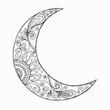  3 Crescent Moon Coloring Page Update This Years Buku Gambar Mewarnai sketch template