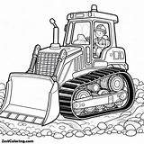Free To Print A Working Bulldozer Coloring Page  For Kids sketch template