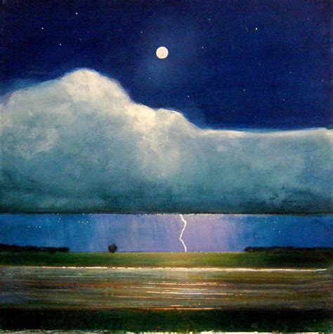 Nighttime Landscape Painting at PaintingValley.com | Explore collection of Nighttime Landscape ...