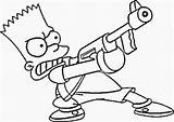 49  Gangsta Bart Simpson Coloring Pages sketch template