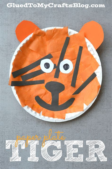 Paper Plate Tiger | Jungle crafts, Animal crafts for kids, Zoo animal ...