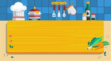 Free Vector | Kitchen background illustration