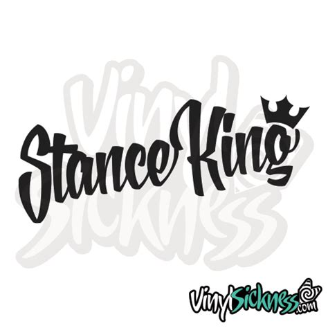 STANCE KING • JDM TUNER STICKERS / DECALS • VS