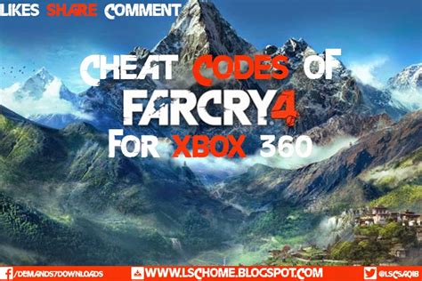 far cry 4 cheats codes Xbox 360 | likes share comment