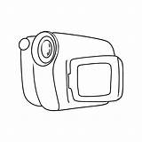 Mewarnai Gambar Kamera video  Online Dan Cetak Gratis sketch template
