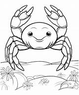 Premium Vector  Cute crab coloring Pages sketch template