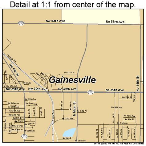 Gainesville Florida Street Map 1225175