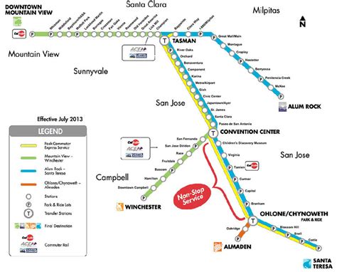 Vta Light Rail Map – Map Of The World