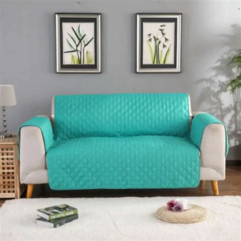 Waterproof Sofa Covers Solid Color Anti slip Slipcovers Removable Couch Recliner Armchair ...