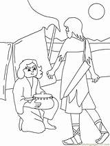 Coloring Pages Jacob And Esau Bible Peoples >  sketch template