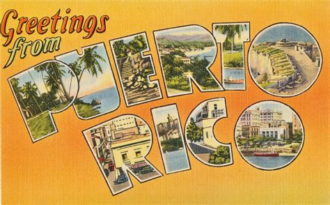 Large Letter Postcard - Puerto Rico by Yesterdays-Paper on DeviantArt