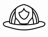 Firefighter Hat Printable sketch template