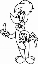 Woody Woodpecker Coloring Pages  Learny Kids sketch template