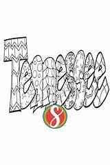 Free Tennessee Coloring Pages — Stevie Doodles sketch template