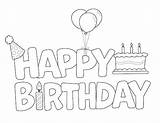 Happy Birthday Coloring Pages  Little Bee Family sketch template