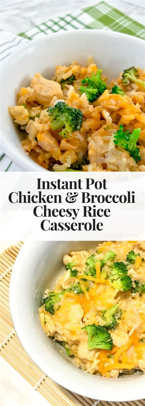 Instant Pot Chicken and Broccoli Cheesy Rice Casserole – it’s cheesy, it’s comfo… | Instant pot ...