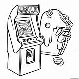 80s Retro Arcade Coloring Page 3000 2386 sketch template