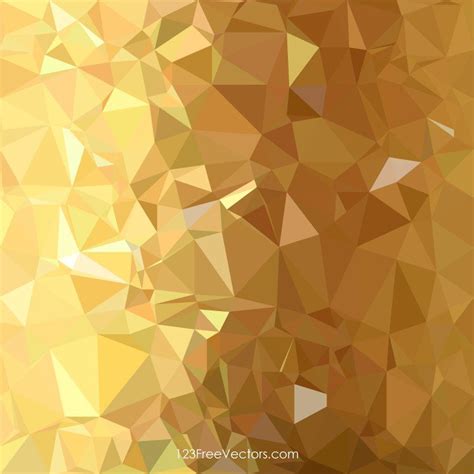 Golden Abstract Polygonal Background Design | Background design vector ...