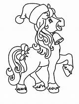 Christmas Horse Coloring Pages & book For Kids sketch template