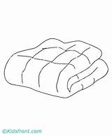 Blanket Coloring Pages Printable sketch template